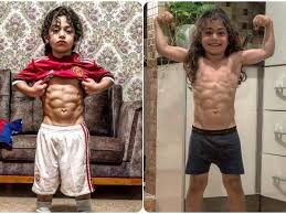 According to kent, he works out and develops his strength in order to help his mother in household chores. This 5 Year Old Iranian Football Prodigy Has Become An Online Sensation Thanks To His Mini Six Pack Abs