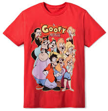Funny goofy movie character dog mascot costume for the event. Disney Goofy Movie Shirt Men S Movie Cast Of Characters Graphic T Shirt Medium Walmart Com Walmart Com