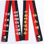 Customize Taekwondo Red Black Belt Wtf Itf Taekwondo Belt ...
