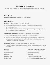 High School Resume Examples And Writing Tips With Practice Resume