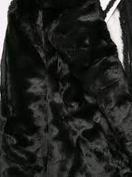 Unreal Fur Black Bird Faux Fur Coat