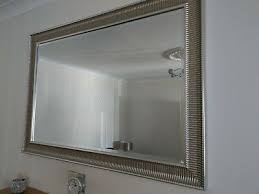 ikea mirror large silver frame wall