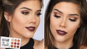 burgundy makeup tutorial ft kyshadow