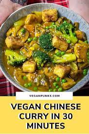 vegan chinese curry in 30 minutes and