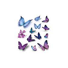Tatouage ephemere femme - Pack papillons couleurs réaliste 3D