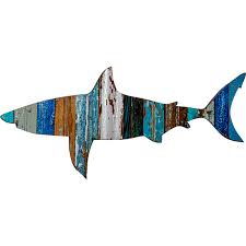 Great White Shark Wooden Plaque