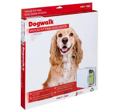 Dogwalk Wood Fitting Medium Dog Door