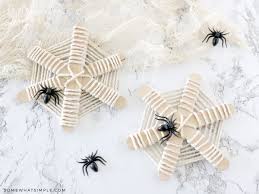 popsicle stick spiderwebs somewhat simple