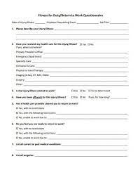 23 fitness questionnaire templates in