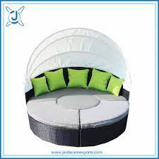 Round Patio Daybed Rattan Wicker