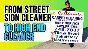 from street sign carpet cleaner to high