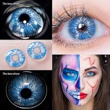 1pair anime contact lenses for eyes