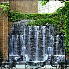Frp Black Modern Wall Fountain Size