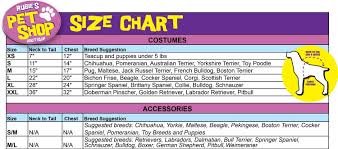 Rubies Dog Costume Size Chart Amazon Com Rubies Costume