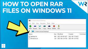 how to open rar files on windows 11