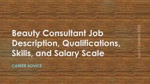 beauty consultant job description