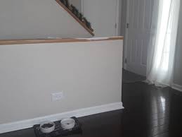 wood cap half wall to paint or stain