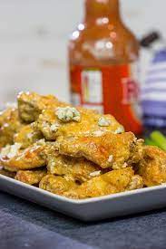 blue heat baked en wings crispy