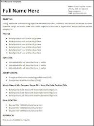 How To Write Your First Resume Template Ideas