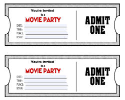 21 Free Ticket Invitation Template Word Excel Formats