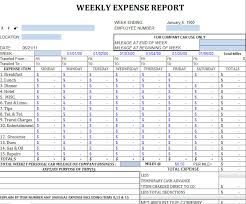 Weekly Expense Report Sheet Weekly Expense Sheet