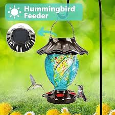 Lujii Solar Powered Hummingbird Feeder