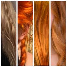 Fixing orange hair involved neutralizing the pigments. Overtone Ginger Send Help Radioactive Orange Hairdye