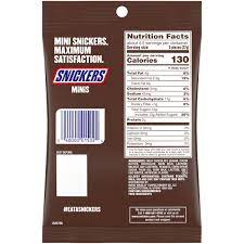 snickers minis size original milk