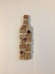Wine Bottle Upcycled Cork Wall Art