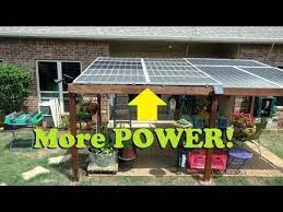 Upgraded Backyard Solar Panel Pergola