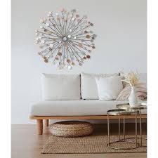 Gold Round Abstract Wall Decor