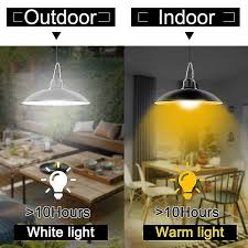 Solar Pendant Light Outdoor Indoor