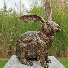 Bronze Rabbit Garden Decoration