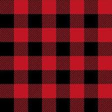 Red And Black Plaid Fabric Wallpaper