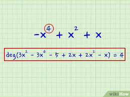how to find the degree of a polynomial