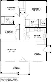 3 Bedroom 1200 Sq Ft House Plans 3