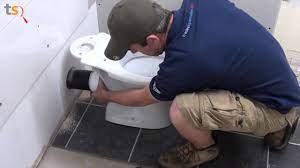 how to install a toilet pan cistern