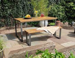 Garden Table And Benches Outdoor
