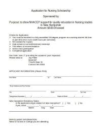 10 nursing scholarship templates in