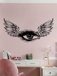 1pc Eye Wing Pattern Wall Sticker
