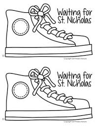 Christmas traditions in germany 7 xmas online coloring books and. Saint Nicholas Day Shoe Coloring Freebie By Maria Gavin Tpt