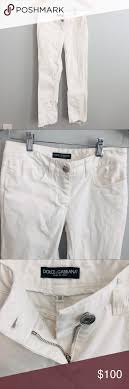 Dolce Gabbana White Jeans Made In Italy Size 2 Authentic