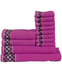 Enjoy free shipping on most stuff, even big stuff. Vintana Set Of 12 Towel Set Purple Bath Towel Buy Vintana Set Of 12 Towel Set Purple Bath Towel Online At Low Price Snapdeal