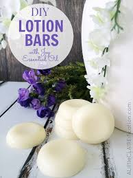 homemade lotion bars with joy