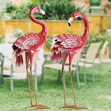 Pink Flamingo Garden Stake Yard Retro