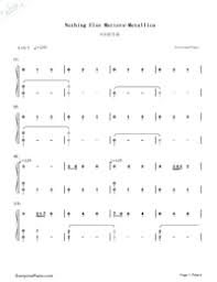 Other versions of this composition. Nothing Else Matters Metallica Free Piano Sheet Music Piano Chords