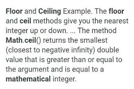 difference between math ceil and math
