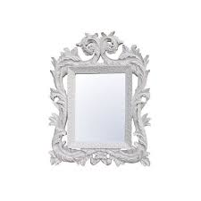 White Antique French Style Wall Mirror