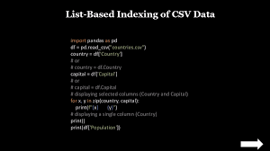 from csv file in python
