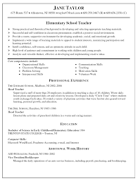 Resume Sample For A Teacher Job   Templates Gallery Creawizard com